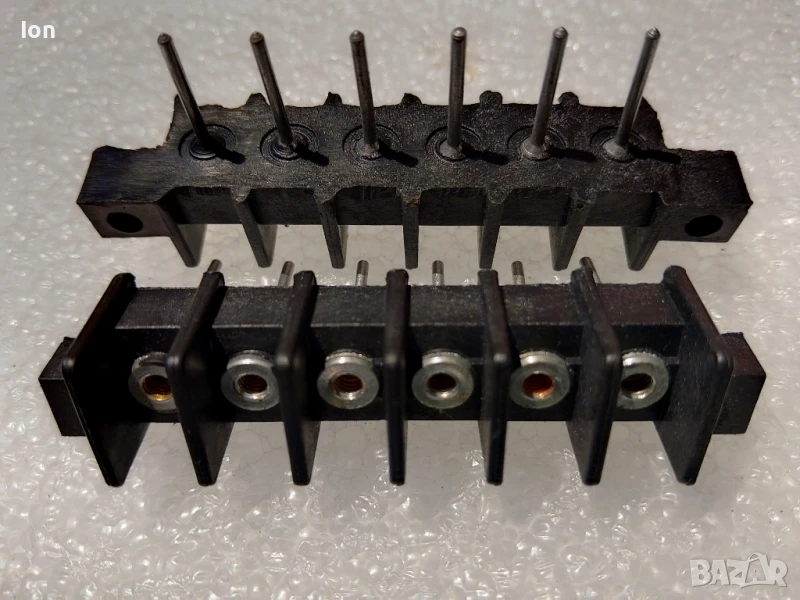 Клема за платков монтаж с 6 пина х 25А, снимка 1