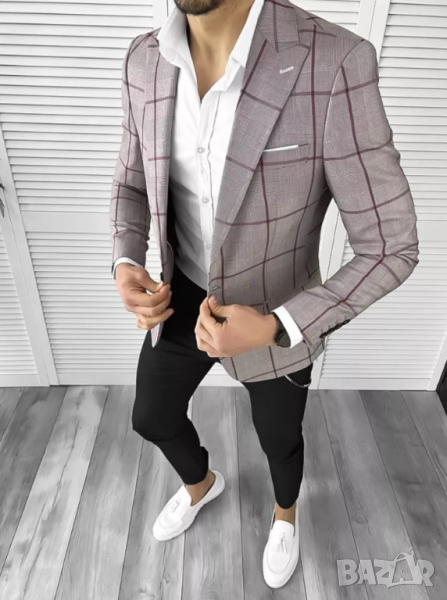 Мъжко спортно елегантно сако Каудио 2025г., снимка 1