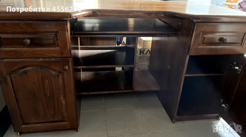 Голямо бюро от дърво масив, снимка 1
