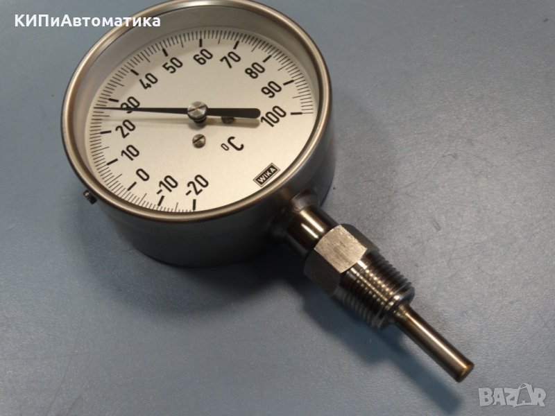 биметален термометър Wika ф100mm, -20+100°C, снимка 1