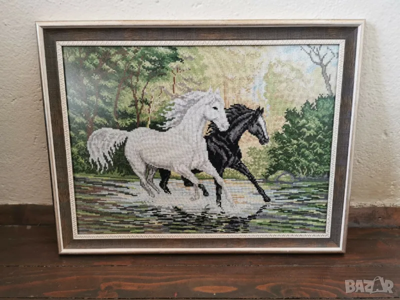 красив стар гоблен, снимка 1