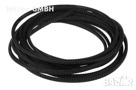 RS Pro Разширяема плетена PET оплетка за кабел 5 mm 5 m, снимка 1