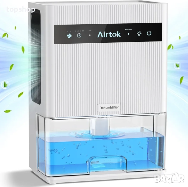 Нов 3 литров влагоабсорбатор / влагоуловител Airtok до 950 кв. фута, 105,6 унции, тих влагоабсор..., снимка 1