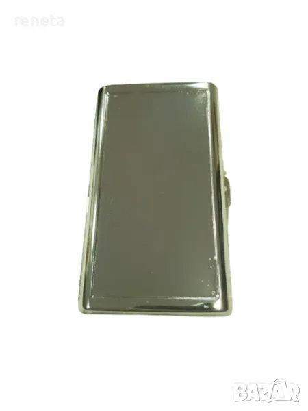 Табакера, Метална, Слим цигари, Сребриста, снимка 1