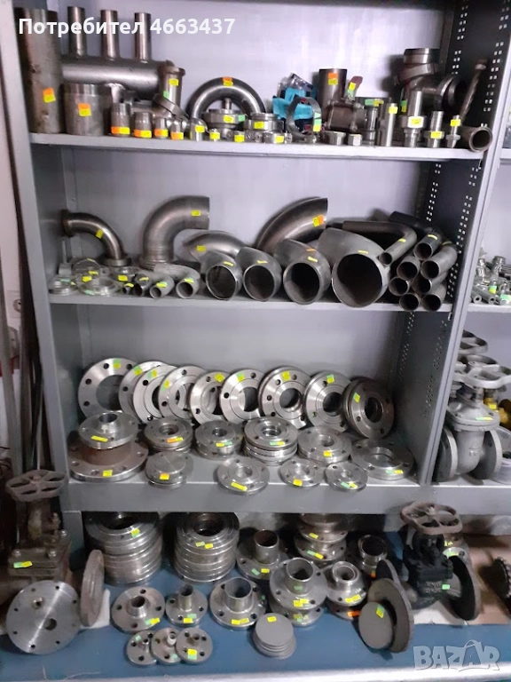 Неръждаеми фланци, дъна, колена и кранове, снимка 1
