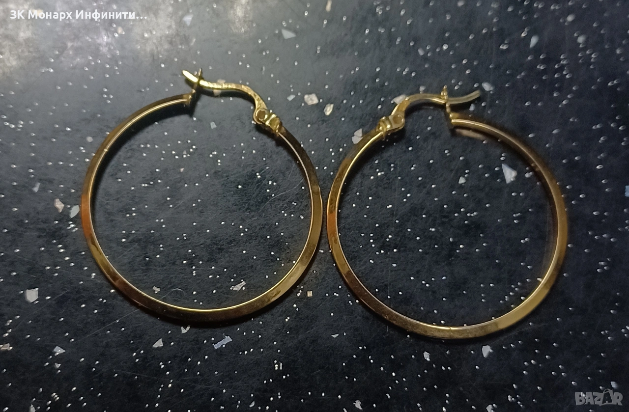 Златни обеци /585/, снимка 1