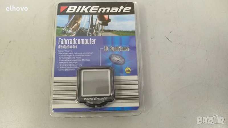 Велосипеден компютър с кабел Bikemate, снимка 1