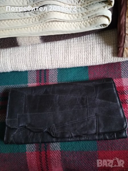 чанта клъч - естествена кожа, снимка 1