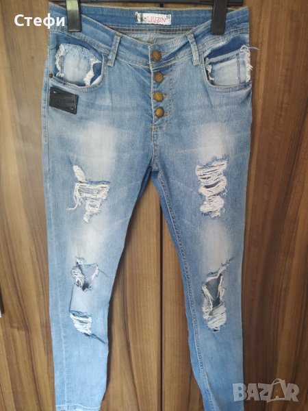 НАМАЛЕНИ Дамски модерни дънки Нови, снимка 1