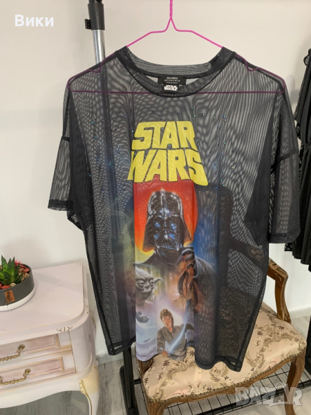 Тениска на Star Wars в размер S, но е подходяща и за М и L, снимка 1