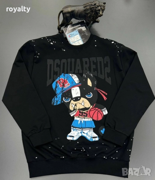 Dsquared2 Черна Мъжка Блуза, снимка 1