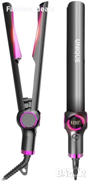 Нова Преса и маша 2 в 1 уред за оформяне на коса Прическа Къдрене Вълни , снимка 1