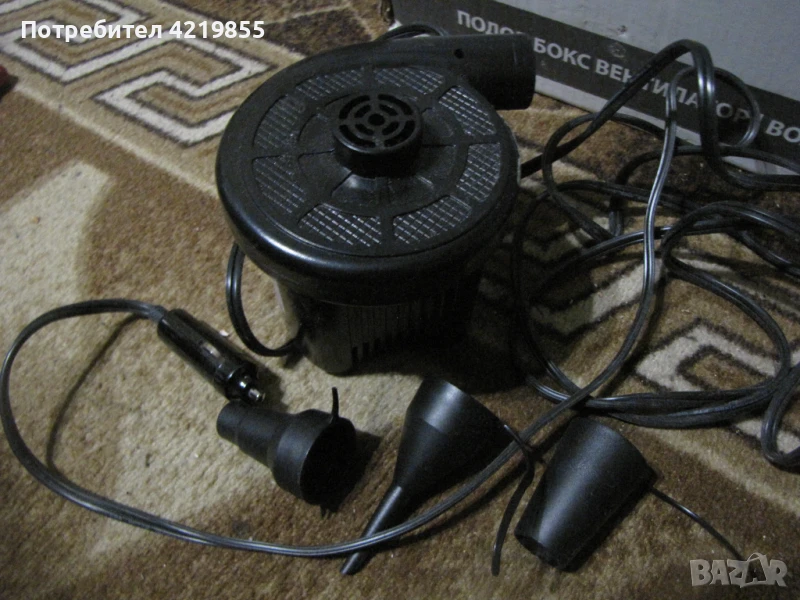 Електрическа помпа за надуваеми предмети, снимка 1