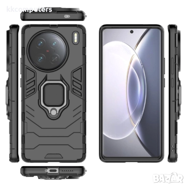 vivo X90 Pro 5G Удароустойчив Ring Holder Калъф и Протектор, снимка 1