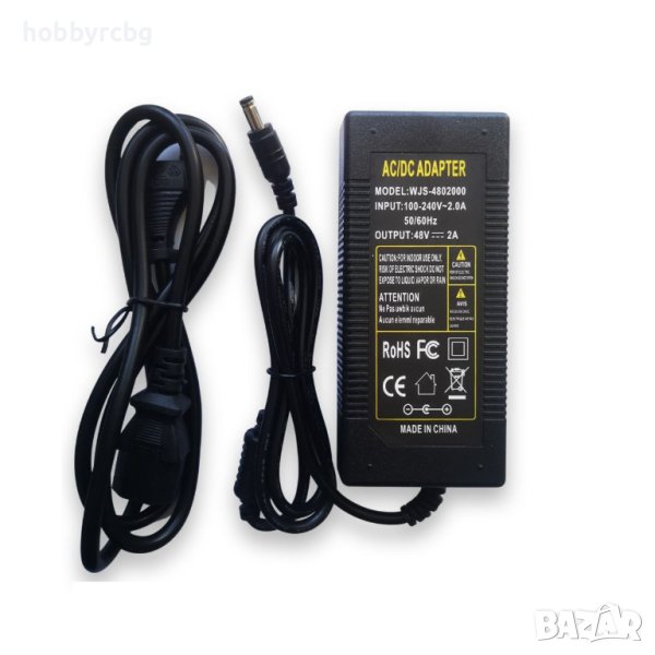 Зарядно за акумулатор на 48V/2А конектор 5.5мм/2.1мм, снимка 1