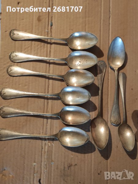 Стари посребрени лъжици, снимка 1