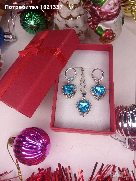 Комплект колие и обици , снимка 1