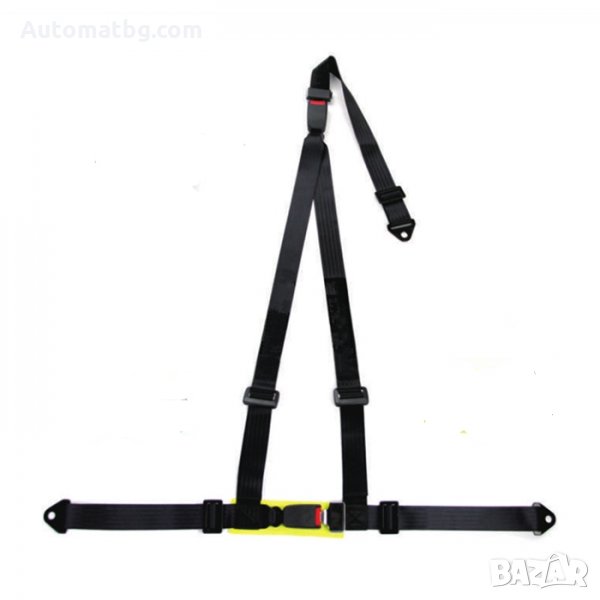 Предпазен колан Automat, 3 точков, Черен, снимка 1