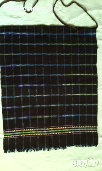 Престилка домашно тъкана, Не употребявана, вълнена престилка 51/65 см. Много добре запазена, снимка 1