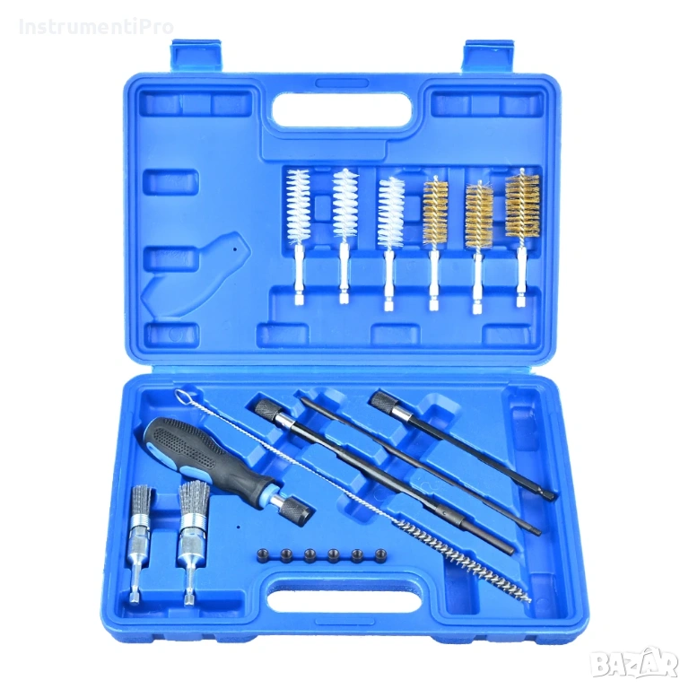 Tелени четки за почистване легла на дюзи - Комплект - 19 части, снимка 1