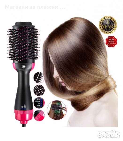 ЕЛЕКТРИЧЕСКА ЧЕТКА ЗА СУШЕНЕ И ИЗПРАВЯНЕ НА КОСА ONE STEP - код  2879, снимка 1