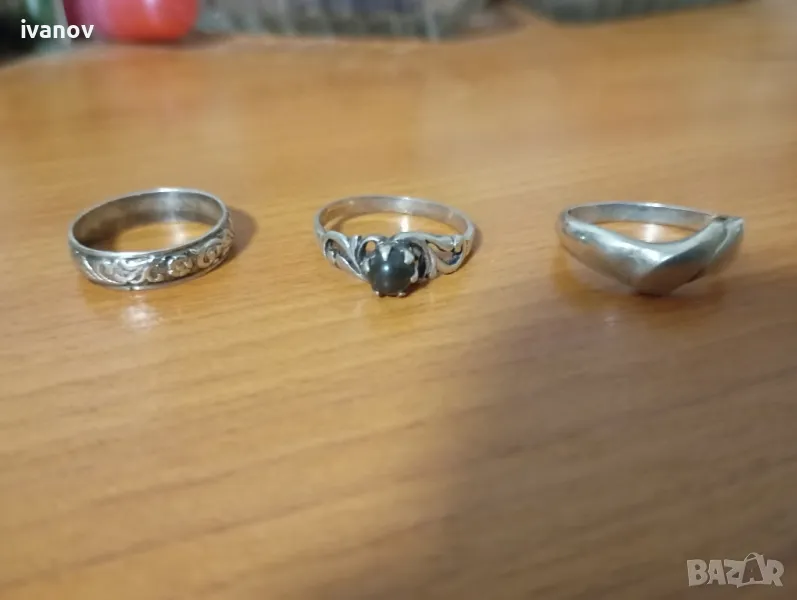 Сребърни дамски пръстени, снимка 1
