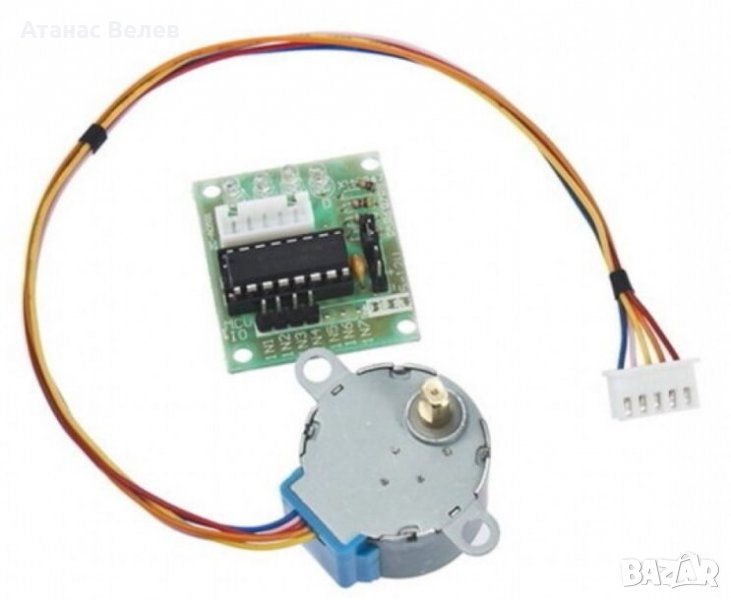 Стъпков мотор с драйвер ULN2003, снимка 1