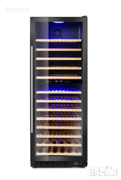 Охладител за вино - 2 зони, 135 бутилки, от 5 до 22˚C, снимка 1