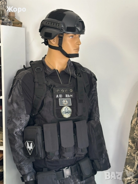 Каска за Еърсофт-нова-черни,зелени,бежови, снимка 1