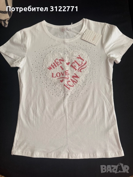 Нова блуза с къс ръкав, с етикет, снимка 1