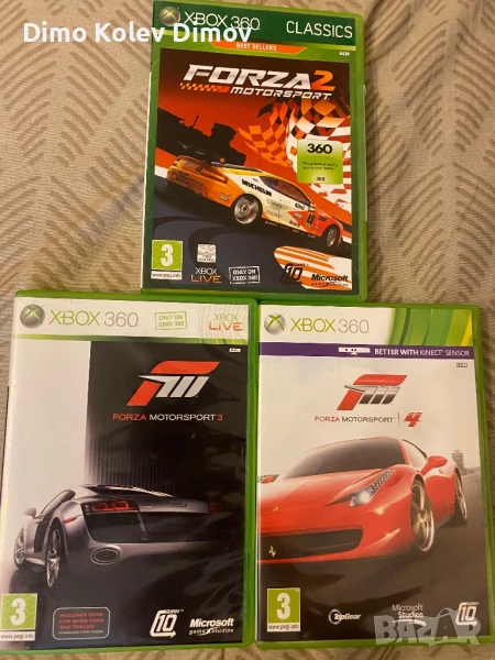 Forza Motorsport 2, 3, 4 Xbox. Трилогия, снимка 1