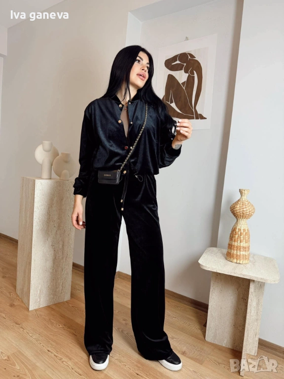 Дамски комплект плюш кадифе , снимка 1