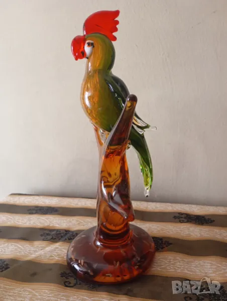Статуетка мурано-лпапагал, снимка 1