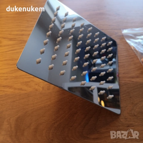 Душ глава тип дъжд с ръчна душ слушалка, с удължително рамо, 15см, снимка 9 - Душове - 53239956