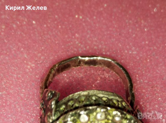 СТАРИНЕН ВЪЗРОЖДЕНСКИ ФИЛИГРАНЕН СРЕБЪРЕН ПРЪСТЕН ВИСОКА ПРОБА СРЕБРО с ГРАНУЛАЦИЯ МАЙСТОРСКИ 41962, снимка 13 - Антикварни и старинни предмети - 44423870