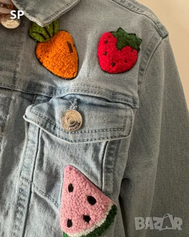 Дънково яке с плодове, снимка 4 - Детски якета и елеци - 47327417