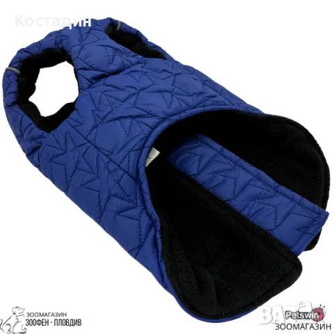 Жилетка/Яке - за Куче - с Поларена Подплата - XS, S, M, L, XL размер - Синя разцветка- Pet-Interest, снимка 2 - За кучета - 39201513