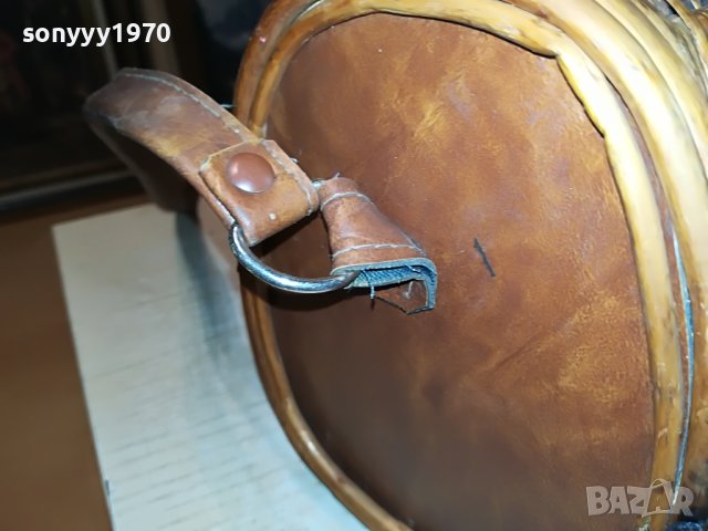 ПЛЕТЕНА ЧАНТА С КОЖЕНИ СТРАНИЦИ 2305232114M, снимка 8 - Антикварни и старинни предмети - 40803541