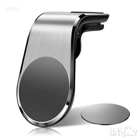 Универсална магнитна стойка за телефон, таблет и навигация за автомобил, Метален Магнитен Държач за 