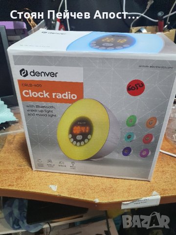 Радио с часовник Denver CRLB-400, Bluetooth, снимка 2 - Bluetooth тонколони - 42432764