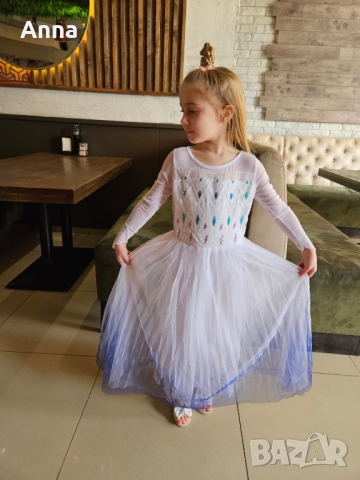 Рокля на Елза от Фроузън-Замръзналото кралство от 3 до 7 г размери , снимка 9 - Детски рокли и поли - 44808179