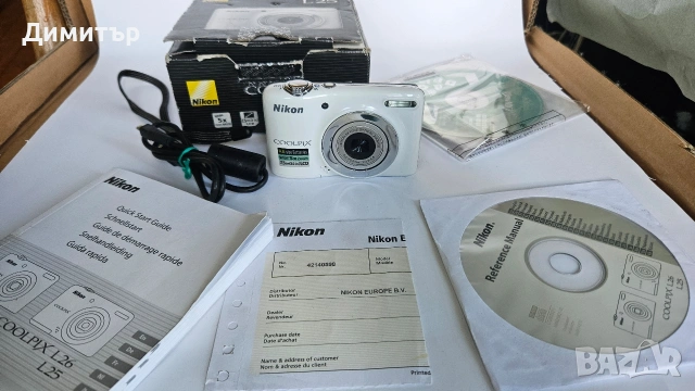 дигитален фотоапарат Nikon Coolpix L25 10mp digital photo camera 5x wide zoom , снимка 11 - Фотоапарати - 53411359