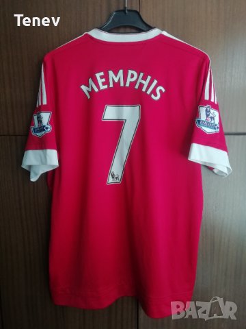 Manchester United Memphis Depai Adidas оригинална футболна фланелка тениска Манчестър Юнайтед екип , снимка 1 - Тениски - 41670342