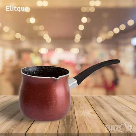 Джезве Rosberg R51305G10, 0.640л., Незал. покр.,Алуминий, Бордо-мраморно