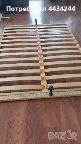  Подматрачна рамка с крака размери + матрак 160/190, снимка 2 - Спални и легла - 49815144