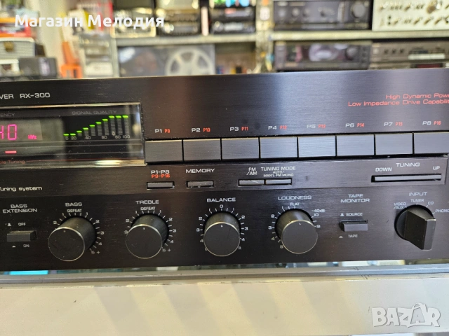 Ресийвър Yamaha RX-300 Две по 75 вата.  В отлично техническо и визуално състояние., снимка 4 - Ресийвъри, усилватели, смесителни пултове - 53042494