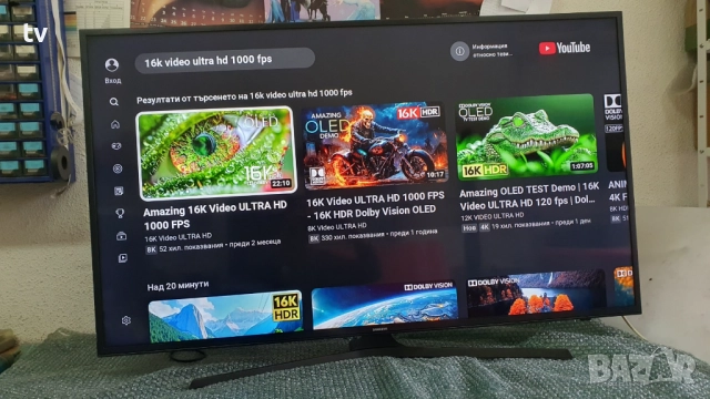 Samsung 50 инча Самсунг 4K LED Smart HDR WiFi смарт лед, снимка 5 - Телевизори - 52793509