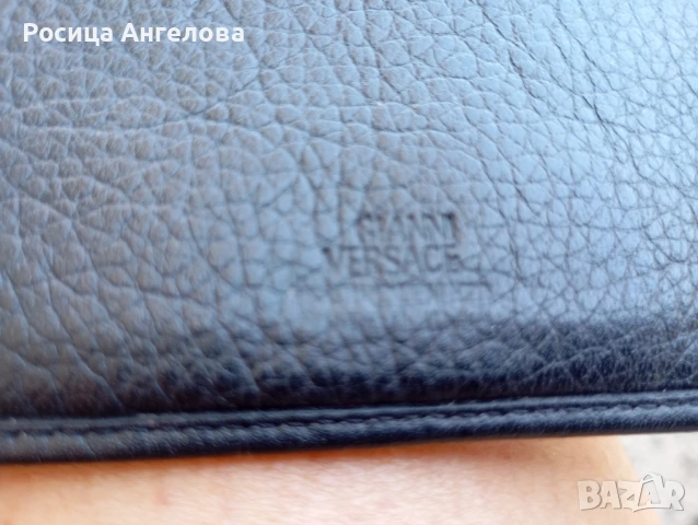 Винтидж портфейл Версаче Италия от 80те години унисекс , снимка 3 - Портфейли, портмонета - 51154917