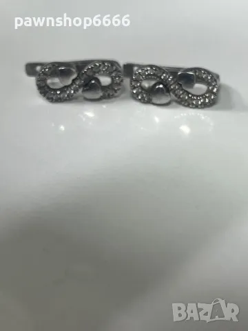 Сребърни обеци 925, снимка 5 - Обеци - 48995855