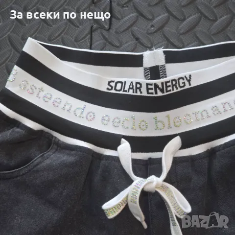 Дамски Меки Дънкови Къси Панталони С Апликация От Камъчета И Връзки Код VL-78, снимка 6 - Къси панталони и бермуди - 50424063